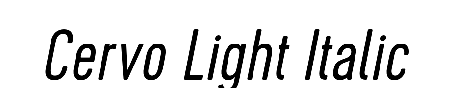 Cervo Light Italic Yazı tipi ücretsiz indir